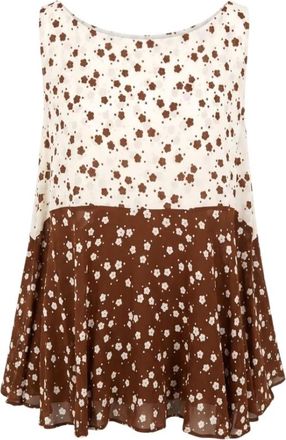 Trussardi Abito Corto Senza Maniche - - Tops - Donna - Marrone - S