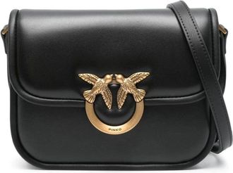 Pinko Pinko, Dames, Tassen, Zwart, Maat: ONE Size Leer