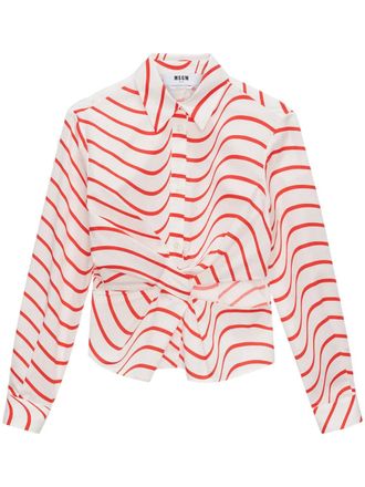 Msgm printed blouse - women - Fabric - 42 - Red