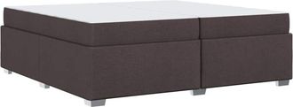 vidaXL Vidaxl - Estructura De Cama Marr&oacute;n Oscuro 200 X 200 Cm Tela