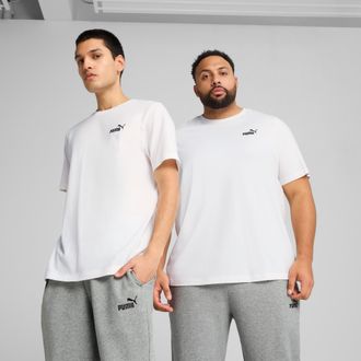Puma T-Shirt PUMA ESS SMALL NO. 1 LOGO TEE, Herren, Gr. XXL, weiss (puma wei&szlig;), Jersey, Obermaterial: 100% Baumwolle, bedruckt, regular fit normal, Rundhal