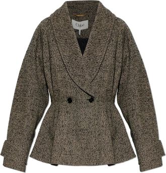 Chloé Dames, Mantels, Grijs, Maat: XS