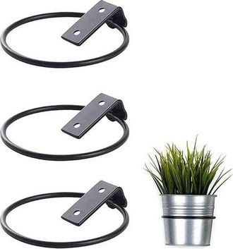 OEM Juego De 3 Soportes De Pared Para Macetas, Soportes Met&aacute;licos Plegables Para Macetas, Soportes De Pared Para Macetas De Jard&iacute;n Exterior Para El Hogar 