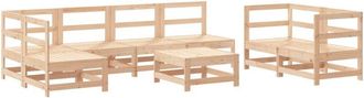 vidaXL Juego De Muebles De Jard&iacute;n 8 Piezas Madera Maciza De Pino Vidaxl