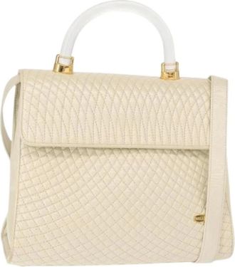 Bally Pre-owned Handbags, female, Beige, Size: ONE SIZE Pre-owned Leather Handbag
