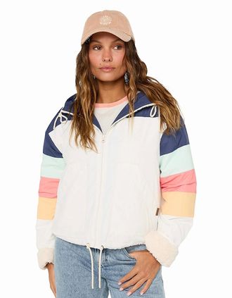 Rip Curl Womens Rip Curl Womens Keepsakes Bomber Jacket - Navy - Size: 18/16