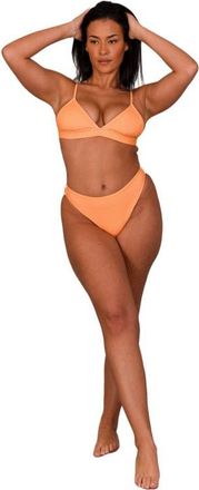 OOSC Tangerine Squeeze Mile High Bikini Bottoms in Orange at Nordstrom, Size Medium