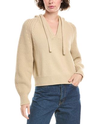 Madewell Open-Neck Ribbed Hoodie