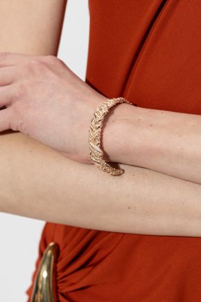 Bottega Veneta Silver Bracelet, Womens, Gold