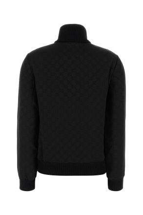 Gucci Womens Black Jacquard Sweatshirt Nero Exterior: Viscose Acetate Felpe