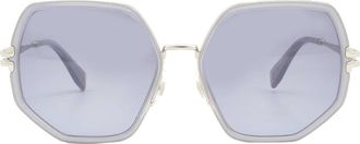 Marc Jacobs Grey Azure Gradient Geometric Ladies Sunglasses MJ 1089/S 0AZV/GB 58