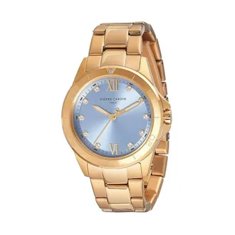 Pierre Cardin Watches, female, Yellow, Size: ONE SIZE Stainless Steel Luxury Dress Watch