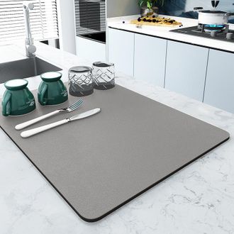 OEM Alfombrilla Escurridora De Platos, Alfombrilla De Secado De Platos Superabsorbente, Alfombrilla De Nanofibra De Secado R&aacute;pido Para Fregadero De Cocina
