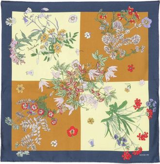 Mantero 1902 Foulard quadrato in seta a fiori - - Accessories - Donna - Multicolore - ONE SIZE