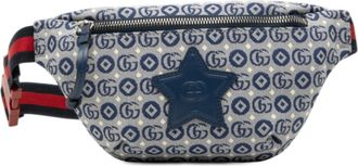 Gucci Multi-Color Navy Canvas Sling Bag (Pre-Owned)