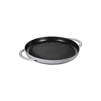 Staub 40511/782 0 - Parrilla Redonda De Hierro Fundido, 30 Cm, Color Gris - Staub