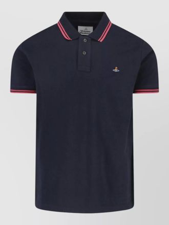 Vivienne Westwood polo shirt short sleeves contrast trim