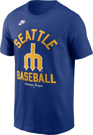 Nike Seattle Mariners Cooperstown Nike Mens MLB T-Shirt in Blue | N1994EWS77-079