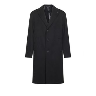 Lardini Lardini Coats Black - - Coats - Uomo - Nero - 2XL