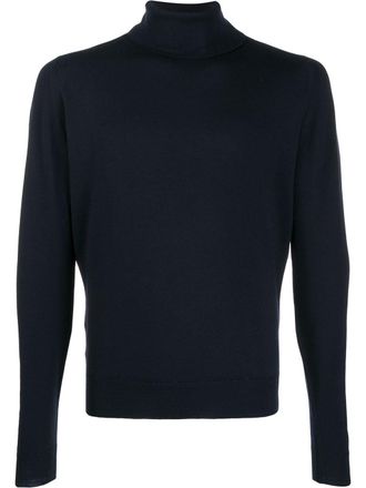 John Smedley Maglione a collo alto Connell - Blu