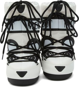 Moon Boot Kids Boots Icon White Polyester