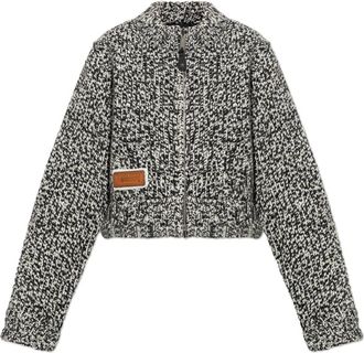 Dsquared2 Cardigan Met Applicatie - Dames - Vesten - Zwart - M - Wol - Truien & Vesten