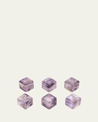 ANNA new york Amethyst Cubes, Set of 6