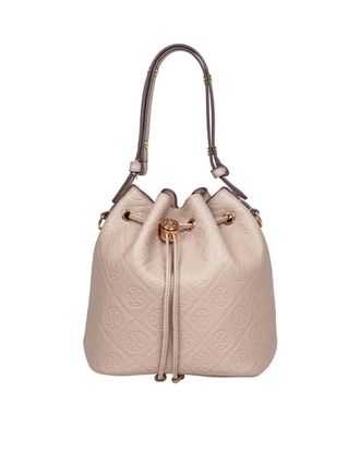 Tory Burch Monogram Leather Bucket Bag