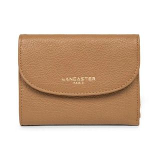Lancaster Leren portemonnee met drukknoopsluiting - Dames - Accessoires - Bruin - Maat: ONE Size Leer