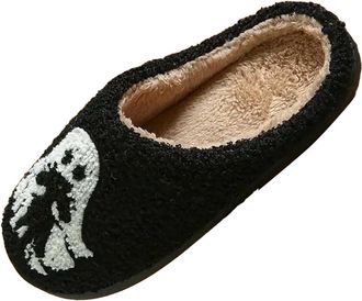 Generic Slippers Women Cozy Embroidered For Indoor Outdoor Comfort Soft Warm Casual Fall Winter Home Ghost Cat Design Anti Slip For Her Cozy Slippers For Wome