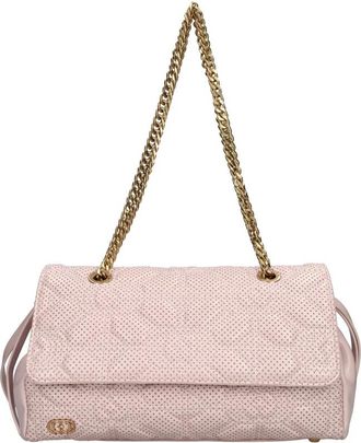 La Carrie Stich&spoon Leren Tas - Dames - Schoudertassen - Roze - ONE Size - Leer - Tassen