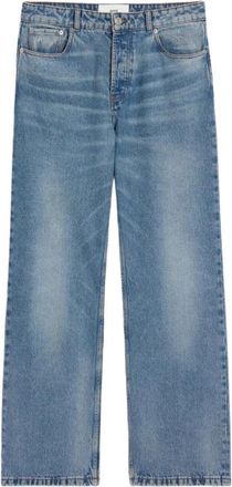 Ami Blauwe Jeans Klassieke Pasvorm Stijlvol Ontwerp - Heren - Regular Fit Jeans - Blauw - W33 - Katoen - Jeans