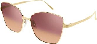 Cartier Santos de Cartier Bordeaux Gradient Butterfly Ladies Sunglasses CT0328S 003 59