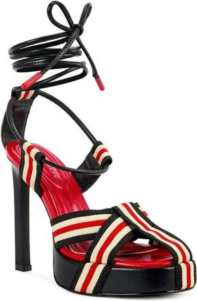 Azalea Wang Abilene Sandal in Black Multi at Nordstrom, Size 7.5