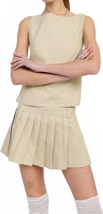 Emory Park Rider Backless Top In Natural