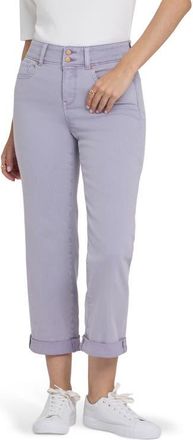 NYDJ Bailey Cool Embrace High Waist Crop Relaxed Straight Leg Jeans in Vintage Lavender at Nordstrom, Size 16