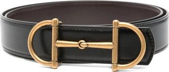 Gucci Horsebit-detailed Reversible Leather Belt