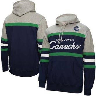 Mitchell & Ness Mens Mitchell & Ness Navy/Gray Vancouver Canucks Head Coach Pullover Hoodie at Nordstrom, Size Xx-Large