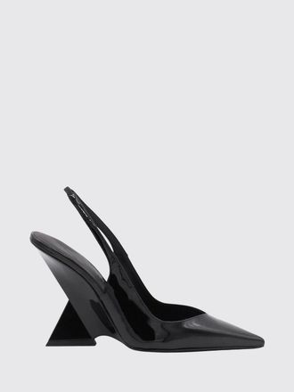 The Attico Slingback Cheope in vernice con tacco alto scultoreo