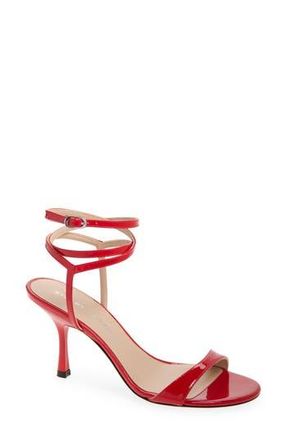 Stuart Weitzman Nudist Wrap 85 Sandal in Cherry at Nordstrom Rack, Size 7.5