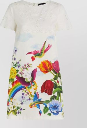Max Mara flared shape floral print short dress