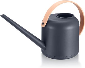 OEM Regadera De Interior, Peque&ntilde;a, Con Boquilla Larga, 1,7 Litros (50 Onzas), Para Plantas En Maceta, Jardines De Hierbas, Flores Y Suculentas, Gris Claro