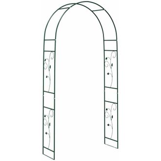 vidaXL Arco De Jard&iacute;n Floral Verde 115 X 37 X 231 Cm Vidaxl