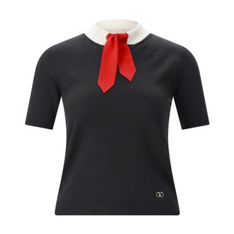 Valentino Dames, Truien, Zwart, Maat: M Zijde