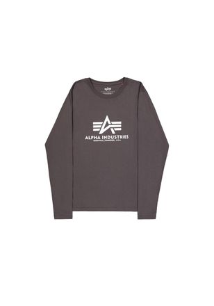 Alpha Industries Longsleeve ALPHA INDUSTRIES Basic Longsleeve BL, Herren, Gr. XXL, grau (vintage grau), Obermaterial: 100% Baumwolle, Shirts Longsleeve