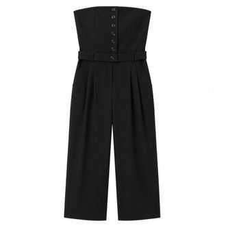 Dolce & Gabbana Mono de mezcla de lana - Jumpsuits & Playsuits - Mujer - Negro - M