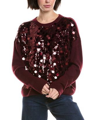 Vince Camuto Multi Paillette Crewneck