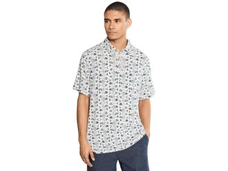 Tommy Bahama Sardina Soiree Polo Mens Clothing Natural : 3XL, Linen/Lyocell/Spandex