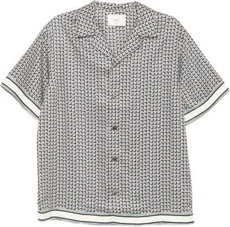 CHÉ Studios Camicia con stampa Tessera - Verde