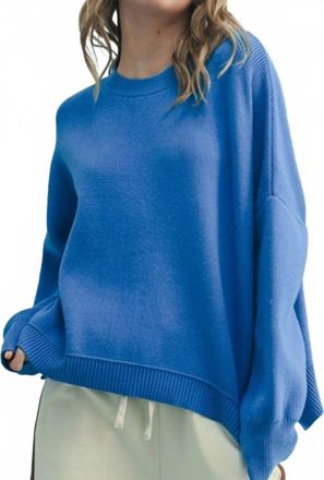Wishlist Pulling It Together Sweater In Pacific Blue